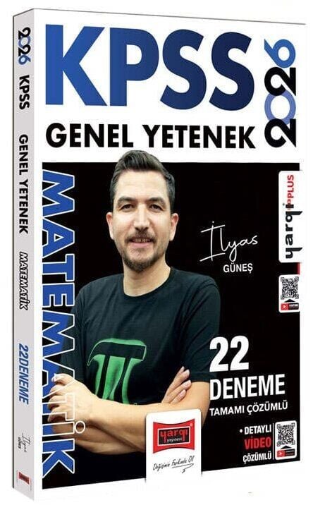 Yargı 2026 KPSS Matematik 22 Deneme Çözümlü - İlyas Güneş Yargı Yayınları