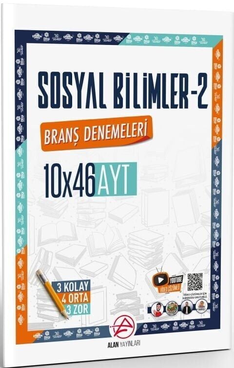 Alan YKS AYT Sosyal Bilimler-2 10x46 Deneme Çözümlü Alan Yayınları