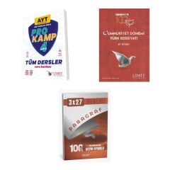 2027 AYT Limit Tüm Dersler Eşit Ağırlık Sözel Prokamp Soru + Cumhuriyet Dönemi Türk Edebiyatı El Kitabı 3'lü Set