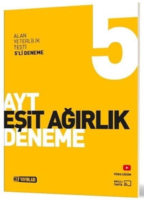 2027 Hız Yayınları AYT Eşit Ağırlık 5 li Genel Deneme