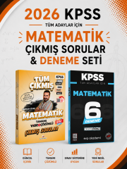 Dizgi Kitap 2026 KPSS Matematik Çıkmış Sorular & KPSS Matematik 6 Deneme EVP Akademi