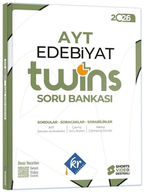 KR Akademi 2026 YKS AYT Edebiyat Twins Soru Bankası Çözümlü - Deniz Bozkurt KR Akademi