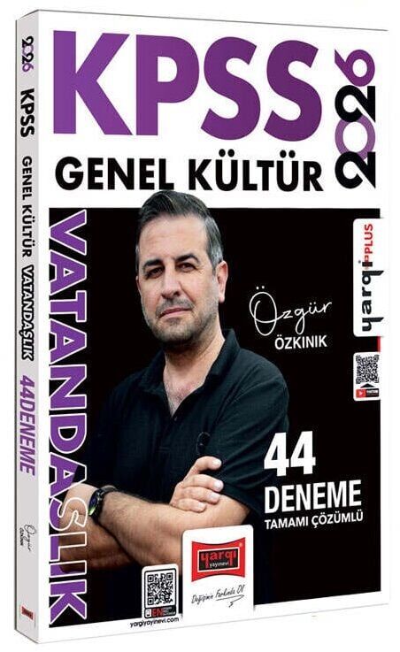 Yargı 2026 KPSS Vatandaşlık 44 Deneme Çözümlü - Özgür Özkınık Yargı Yayınları