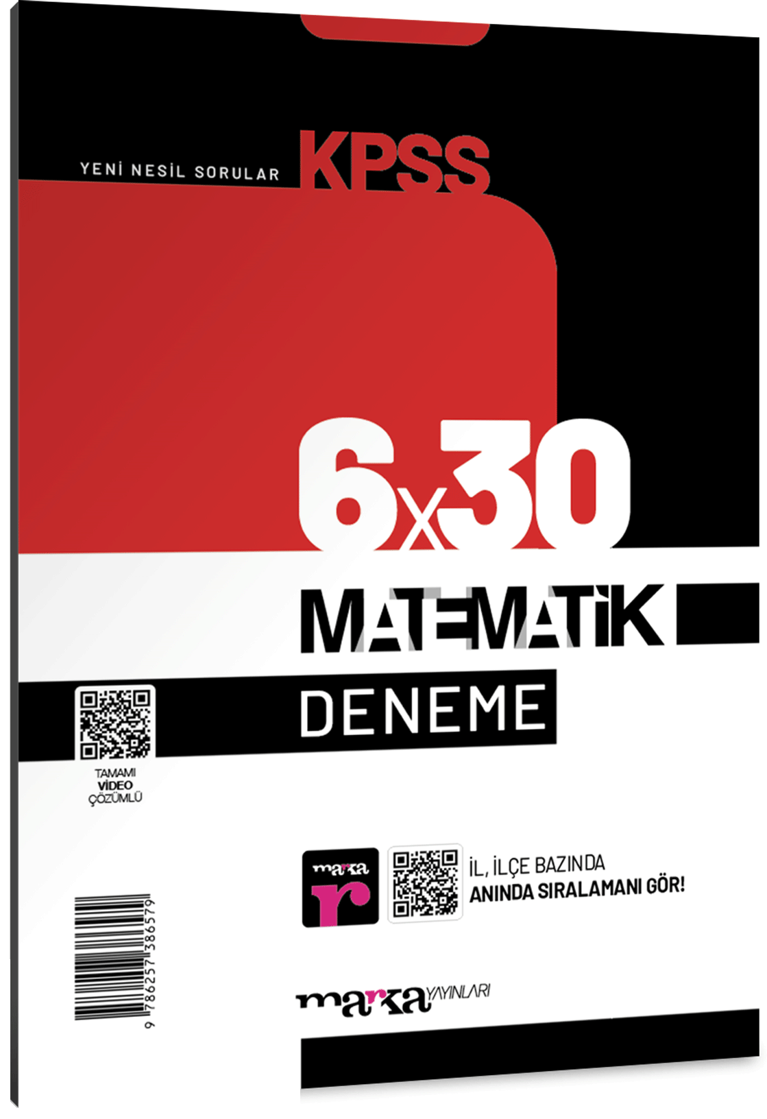 Marka 2025 KPSS Matematik 6x30 Deneme Video Çözümlü Marka Yayınları