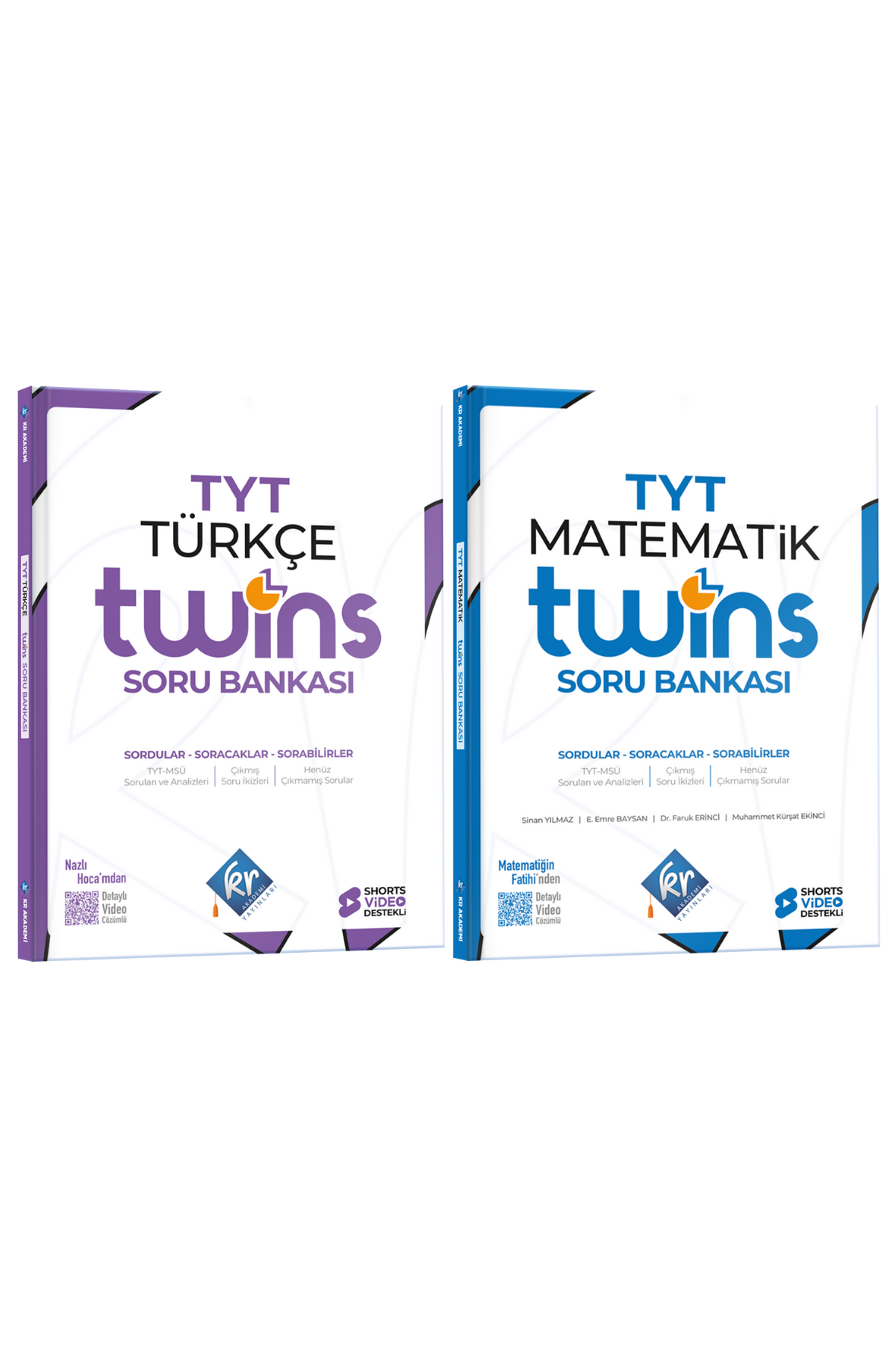 TYT Twins Türkçe Matematik Soru Bankası Seti KR Akademi Yayınları
