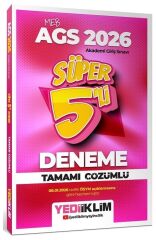 YENİ AGS - Yediiklim 2026 MEB-AGS Tüm Dersler Süper 5 li Deneme Çözümlü Yediiklim Yayınları