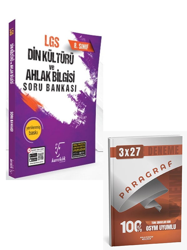 Karekök 2027 8. Sınıf LGS Din Kültürü ve Ahlak Bilgisi Soru Bankası+Anla Kazan Paragraf Deneme
