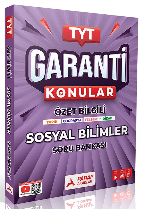 Paraf Yayınları TYT Sosyal Bilimler Garanti Soru Bankası