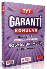 Paraf Yayınları TYT Sosyal Bilimler Garanti Soru Bankası