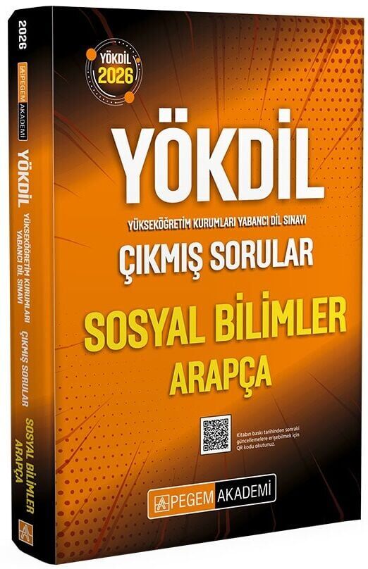 Pegem 2026 YÖKDİL Sosyal Bilimler Arapça Çıkmış Sorular Çözümlü Pegem Akademi Yayınları