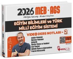 YENİ AGS - Hoca Kafası 2026 MEB-AGS Eğitim Bilimleri ve Türk Milli Eğitim Sistemi Video Ders Notları-2 - Ömer Ekici Hoca Kafası Yayınları
