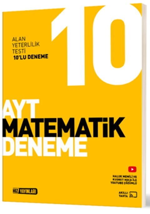 Hız Yayınları YKS AYT Matematik 10 Deneme Hız Yayınları
