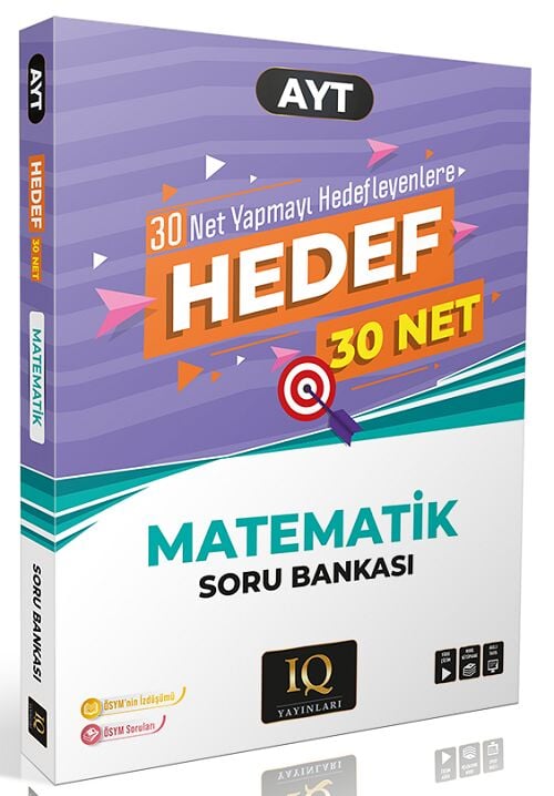 IQ Yayınları YKS AYT Matematik Hedef 30 Net Soru Bankası IQ Yayınları