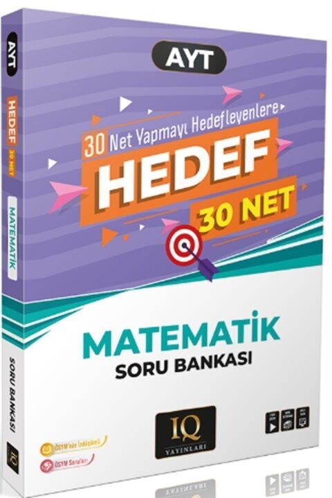 IQ Yayınları YKS AYT Matematik Hedef 30 Net Soru Bankası IQ Yayınları