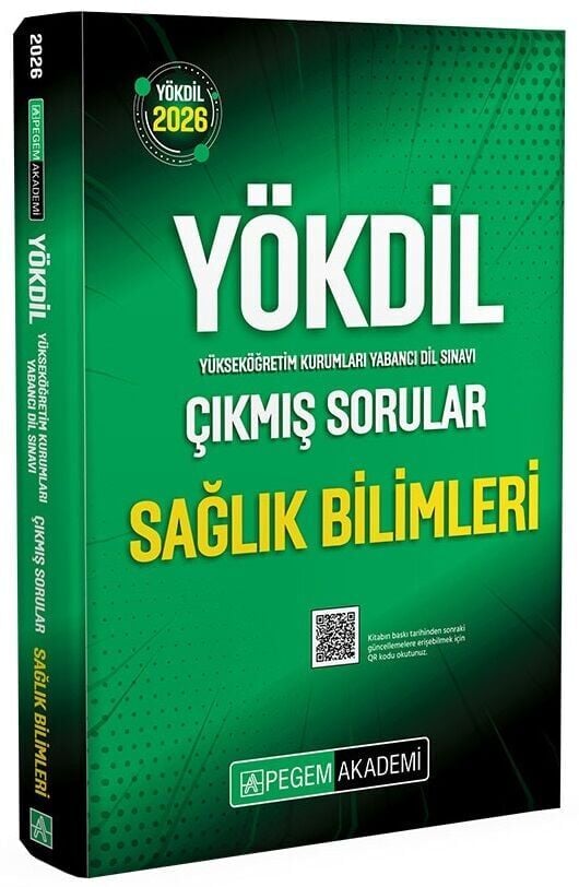 Pegem 2026 YÖKDİL Sağlık Bilimleri Çıkmış Sorular Çözümlü Pegem Akademi Yayınları