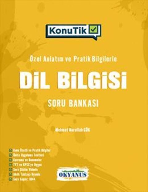 Okyanus Yayınları TYT KonuTik Dil Bilgisi Soru Bankası