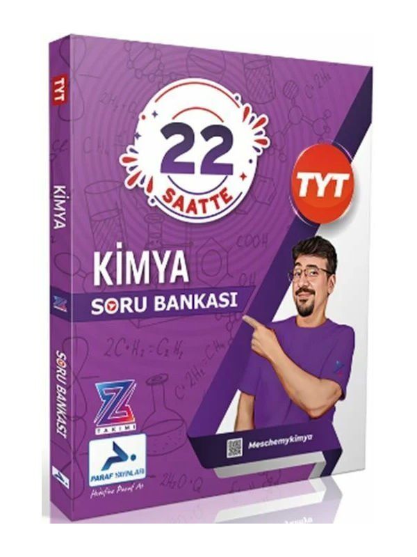 Paraf YKS TYT Kimya Z Takımı 22 Saatte Soru Bankası Paraf Yayınları