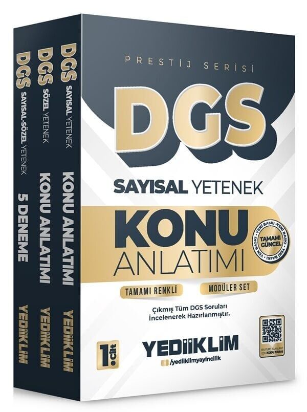 Yediiklim 2026 DGS Prestij Konu Anlatımlı Modüler Set Anla Kazan Deneme