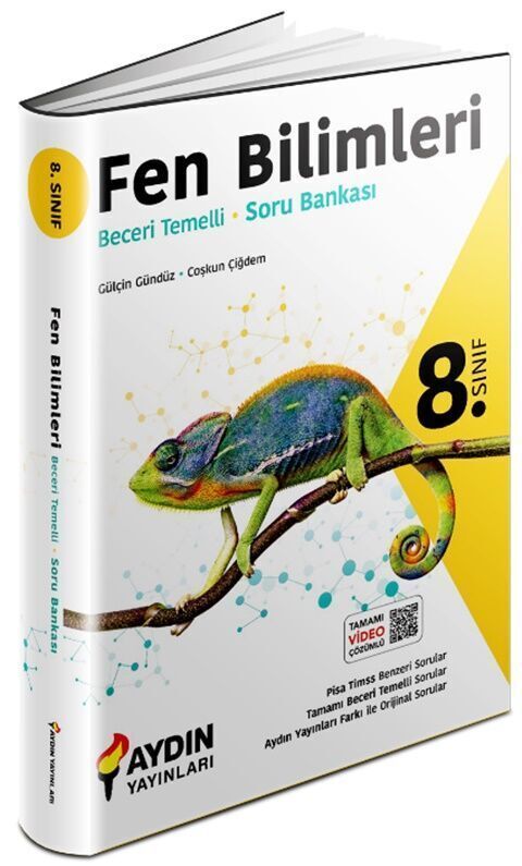 Aydın Yayınları 8. Sınıf Fen Bilimleri Beceri Temelli Soru Bankası