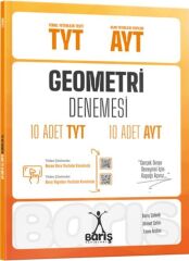Barış Yayınları TYT AYT Geometri Denemesi 10 Adet TYT 10 Adet AYT