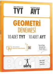 Barış Yayınları TYT AYT Geometri Denemesi 10 Adet TYT 10 Adet AYT