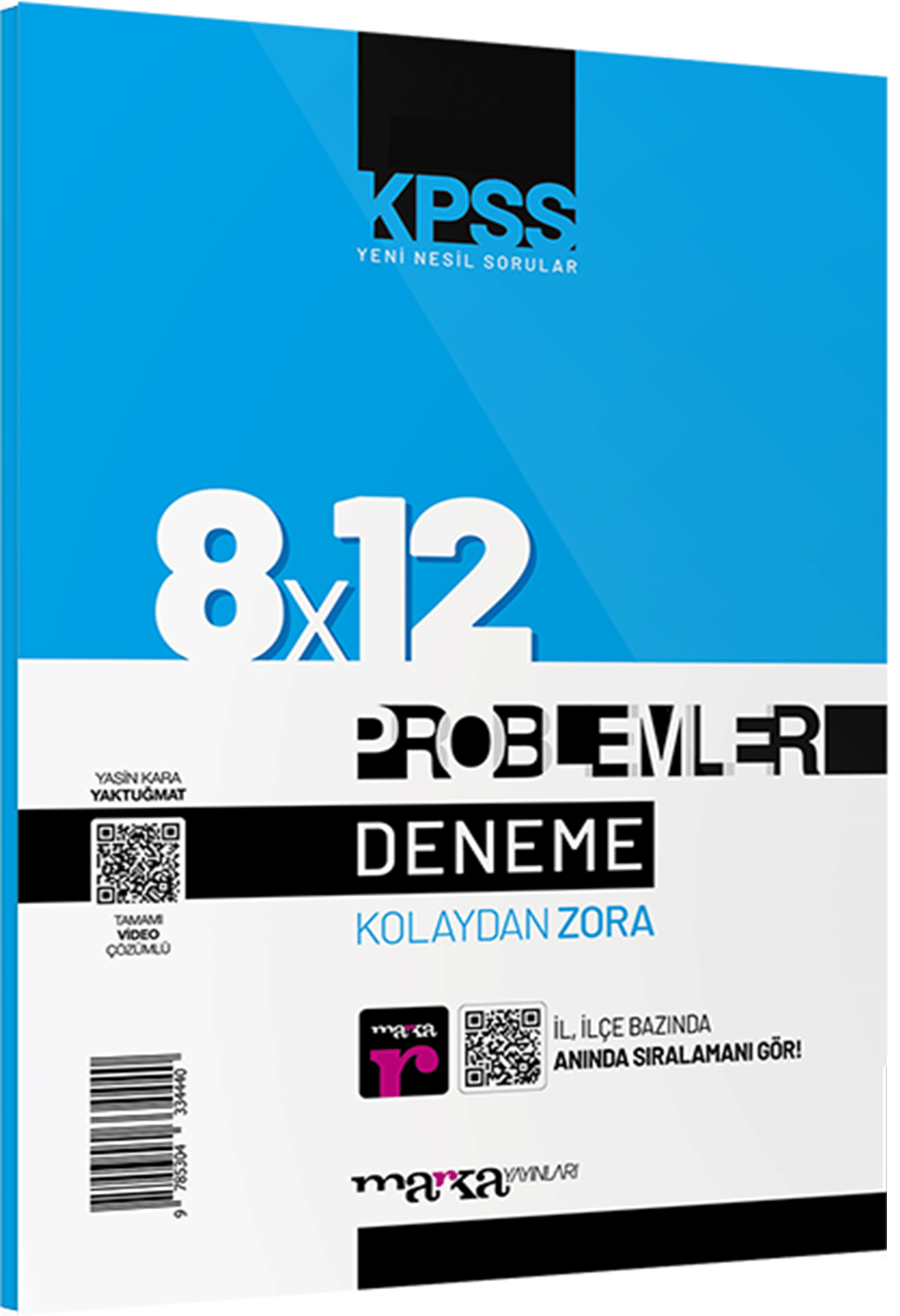 Marka 2025 KPSS DGS ALES Problemler 8x12 Kolaydan Zora Deneme Çözümlü - Yektuğ Mat Marka Yayınları