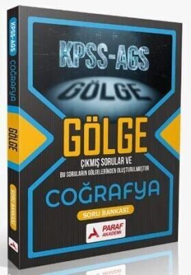 Paraf Yayınları KPSS MEB AGS Coğrafya Gölge Soru Bankası