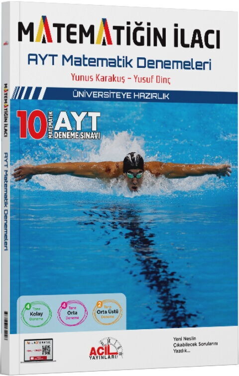 Acil YKS AYT Matematğin İlacı 10 Deneme Acil Yayınları