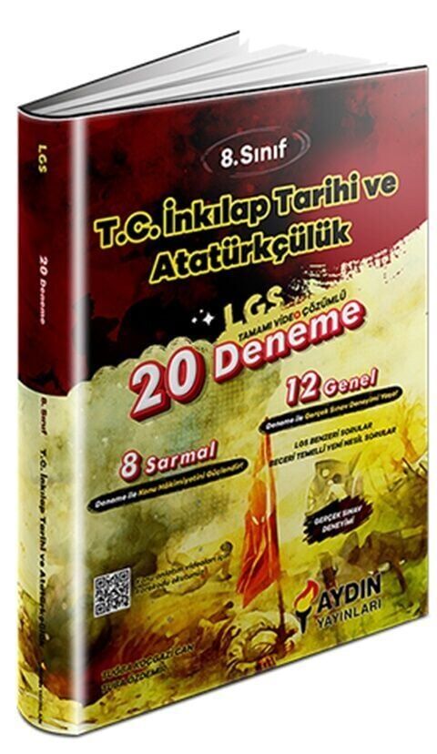 Aydın Yayınları 8. Sınıf LGS İnkılap Tarihi ve Atatürkçülük 20 Deneme