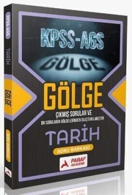 Paraf Yayınları KPSS MEB AGS Tarih Gölge Soru Bankası