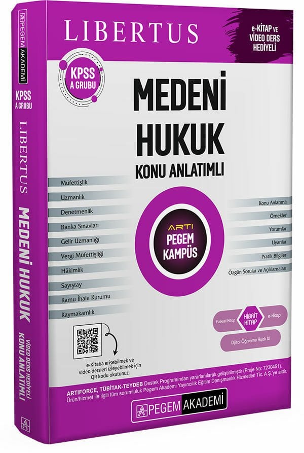 Pegem 2025 KPSS A Grubu Medeni Hukuk Libertus Konu Anlatımı Pegem Akademi Yayınları