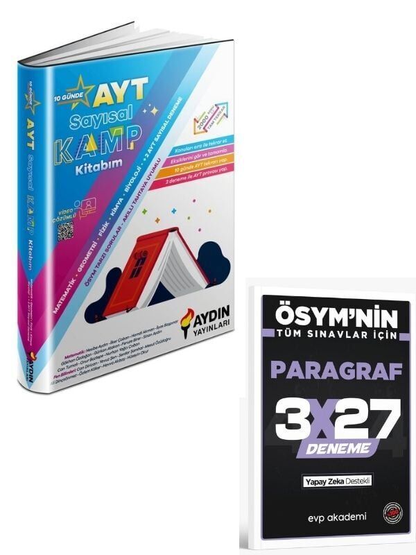 Aydın 2027 AYT Sayısal Kamp Kitabım+ EVP Akademi Paragraf