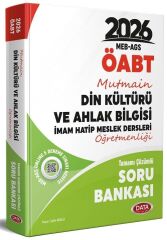 Data 2026 ÖABT Din Kültürü ve Ahlak Bilgisi Öğretmenliği Mutmain Soru Bankası Çözümlü Data Yayınları