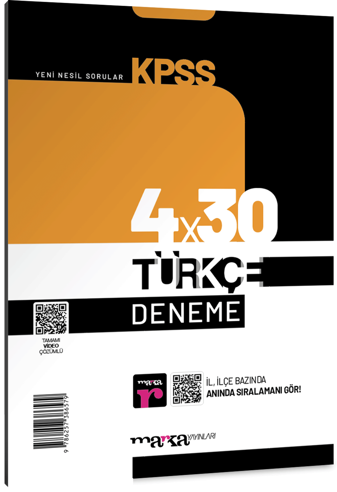 Marka 2025 KPSS Türkçe 4x30 Deneme Video Çözümlü Marka Yayınları