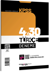 Marka 2025 KPSS Türkçe 4x30 Deneme Video Çözümlü Marka Yayınları