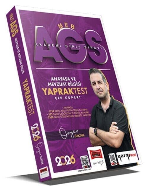 Yargı 2026 MEB-AGS Anayasa ve Mevzuat Bilgisi Yaprak Test - Özgür Özkınık Yargı Yayınları