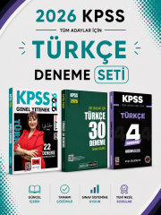 2026 KPSS Türkçe Deneme Seti Yargı Yayınları + Pegem Akademi + EVP Akademi Seti