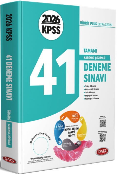 Data 2026 KPSS Genel Yetenek Genel Kültür Ultra 41 Deneme Çözümlü Data Yayınları