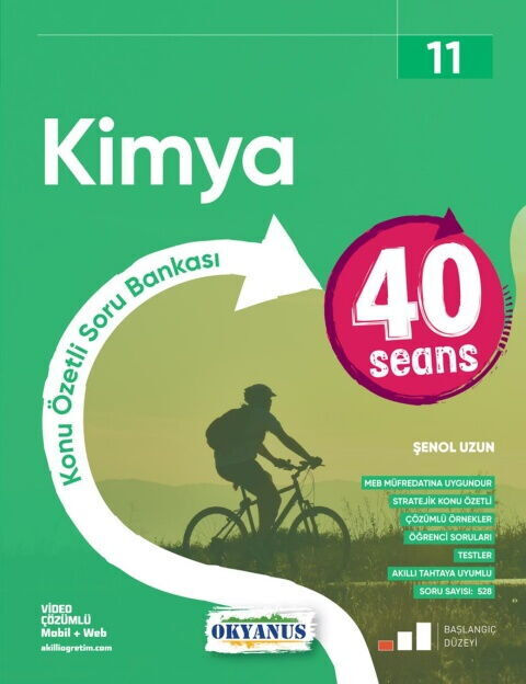 2027 Okyanus Yayınları 11. Sınıf Kimya 40 Seans Konu Özetli Soru Bankası