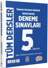Editör 5. Sınıf Tüm Dersler Ünite Ünite Deneme Sınavları Çözümlü Editör Yayınları