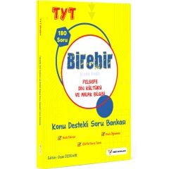 Veri Yayınları YKS TYT Felsefe Din Kültürü ve Ahlak Bilgisi Birebir Konu Destekli Soru Bankası