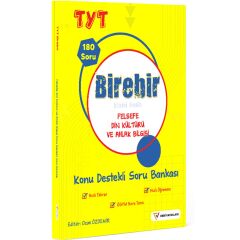 Veri Yayınları YKS TYT Felsefe Din Kültürü ve Ahlak Bilgisi Birebir Konu Destekli Soru Bankası