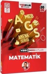 Yediiklim 2026 MEB-AGS Matematik Sayısal Yetenek Video Ders Notları Ahenk Serisi - Mehmet Bilge Yıldız Yediiklim Yayınları