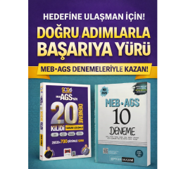 Yargı 2026 MEB-AGS Kilidi Tamamı Çözümlü 20 Deneme & 2026 MEB AGS 10 Deneme Pegem Seti
