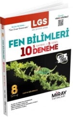 Miray Yayınları 8. Sınıf Fen Bilimleri 10 Deneme
