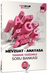 Yediiklim 2026 MEB-AGS Mevzuat - Anayasa Soru Bankası Çözümlü Ahenk Serisi - Bülent Tanık, Yasin Yıldız Yediiklim Yayınları