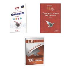 2027 AYT Limit Tüm Dersler Sayısal Soru + Cumhuriyet Dönemi Türk Edebiyatı El Kitabı + Ankapade 3'lü Set