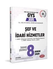 2025 GYS Aile ve Sosyal Hizmetler Bakanlığı Şef ve İdari Hizmetler 8 Deneme Çözümlü Data Yayınları