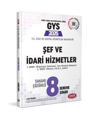 2025 GYS Aile ve Sosyal Hizmetler Bakanlığı Şef ve İdari Hizmetler 8 Deneme Çözümlü Data Yayınları