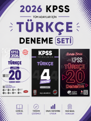 2026 KPSS Türkçe Deneme Seti Yediiklim + Hoca Kafası + EVP Akademi Seti